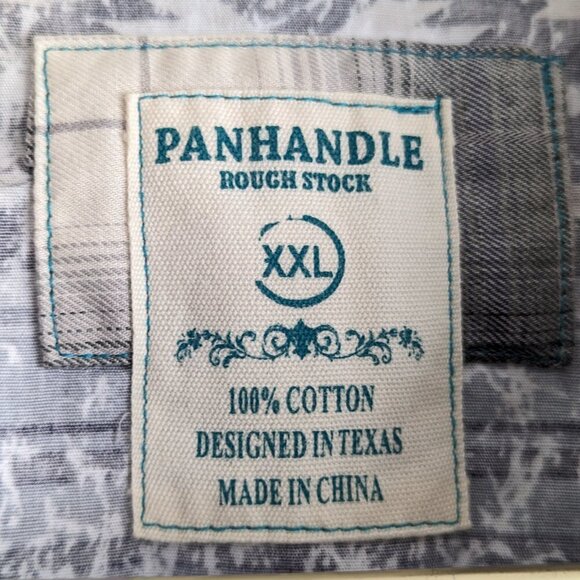 8 - Panhandle Aztec Southwestern Snap Button up - Picture 6 of 7